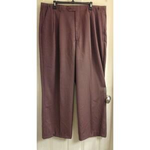 J. Anthony Brown Pants, men's Adjustable 48.5-56.5X30 dress wide leg, brown NWT
